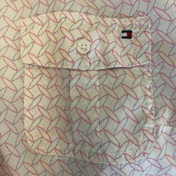 Tommy Hilfiger Button Down, Long Sleeve Blouse - Picture 7 of 8